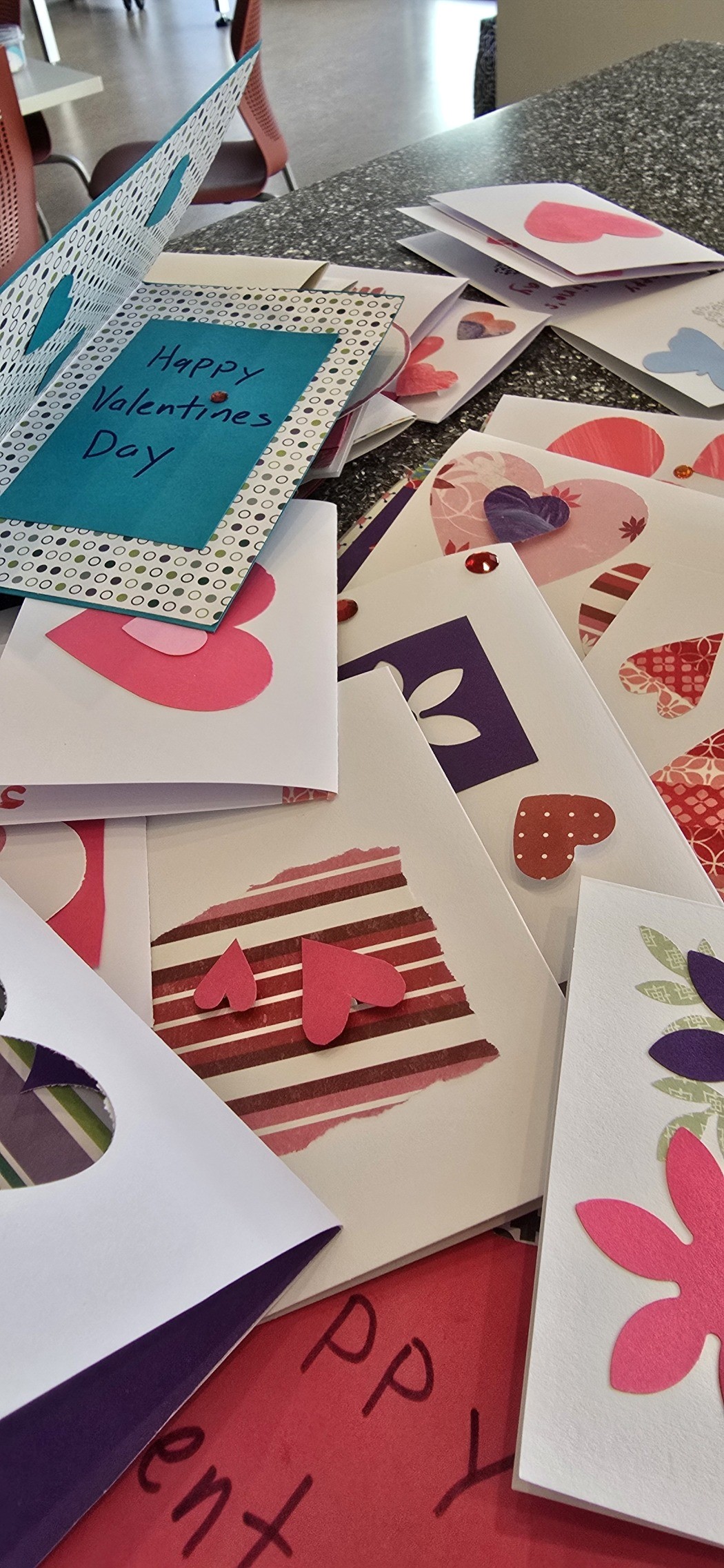 a pile of valentines day cards