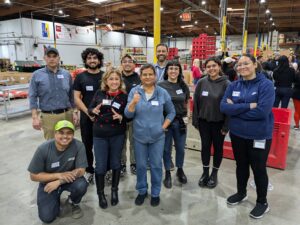 ITD employees at the food bank